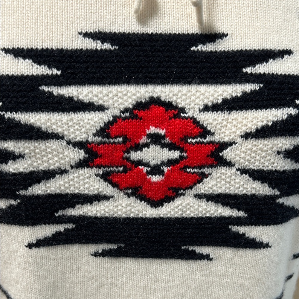 Ralph Lauren Cream and Black Patterned Sweater - Picture 4 of 5